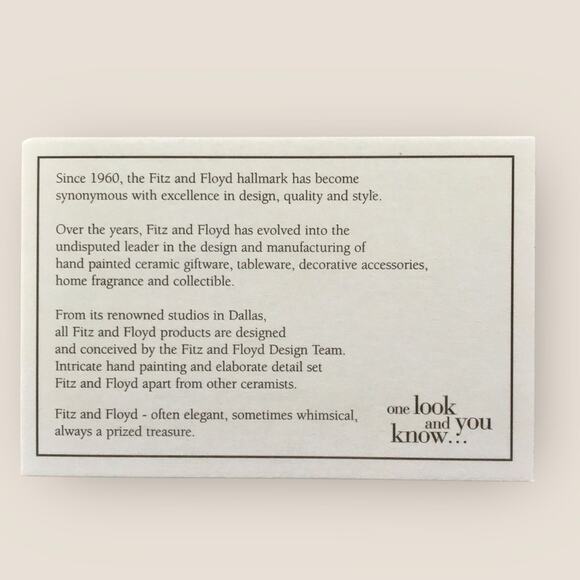 Fitz & Floyd Boxed Vintage Santa Claus Canape Plate Decor Wonderland Collection - Picture 6 of 7